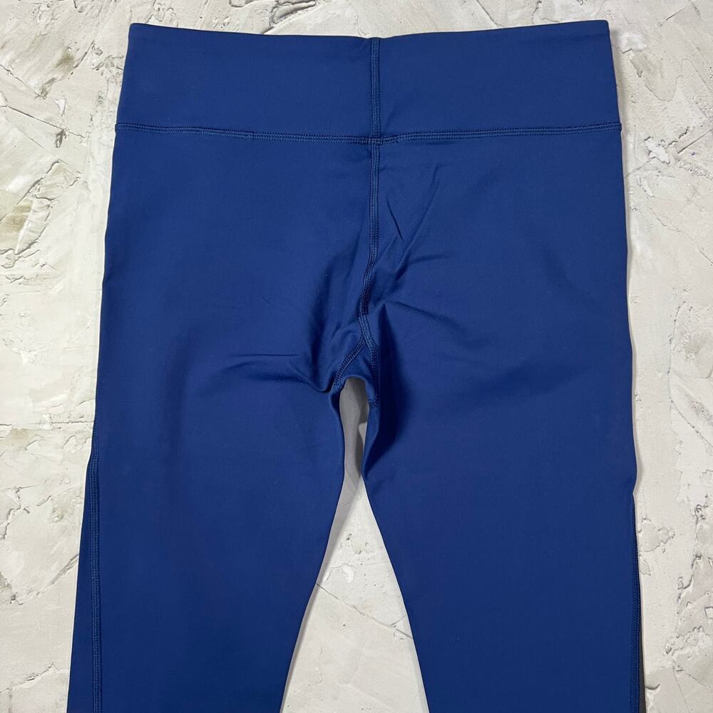 Aether High Rise Crop Leggings Blue Colorblock Size M Compression Performance - Picture 8 of 9